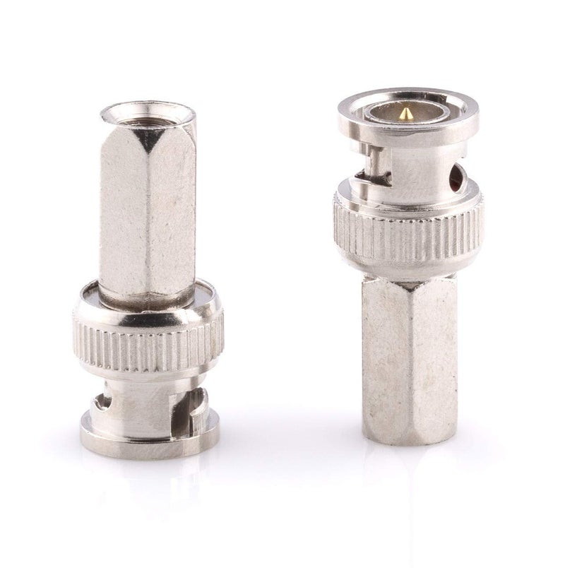 THE CIMPLE CO RG6 Coaxial Cable Connector, Screw On (Twist On) - SDI, HD-SDI, CCTV, Security, Video Card, Camera, Solderless - RG6 - Pack of 10 - Image 2
